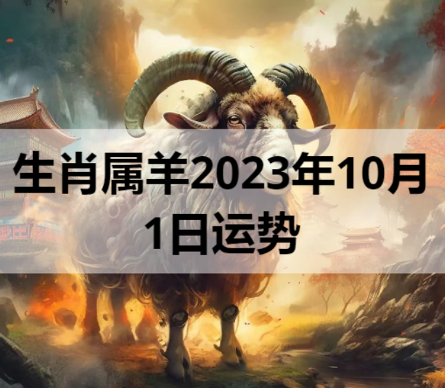 生肖属羊2023年10月1日运势