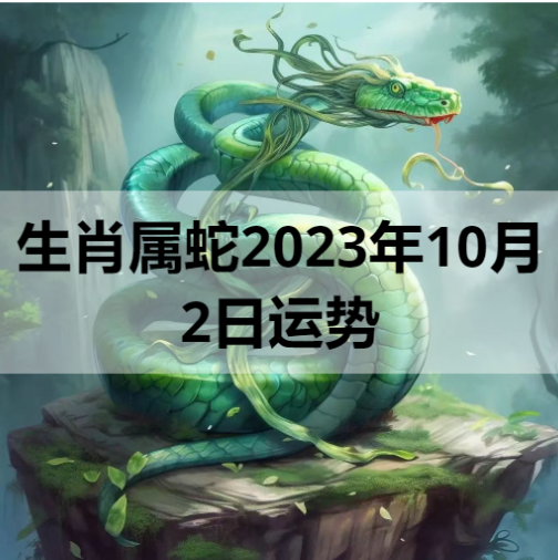 生肖属蛇2023年10月2日运势