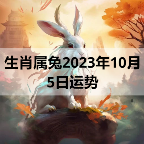 生肖属兔2023年10月5日运势