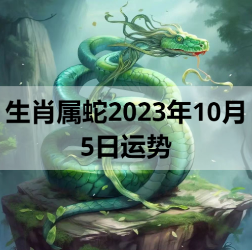 生肖属蛇2023年10月5日运势