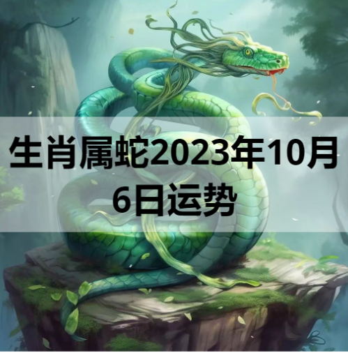 生肖属蛇2023年10月6日运势