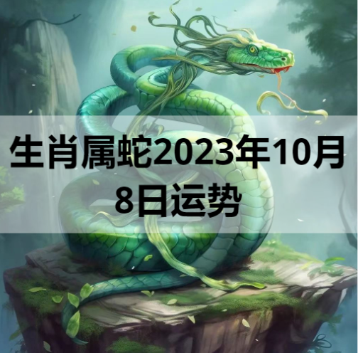 生肖属蛇2023年10月8日运势