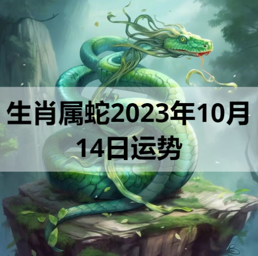 生肖属蛇2023年10月14日运势