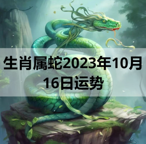 生肖属蛇2023年10月16日运势
