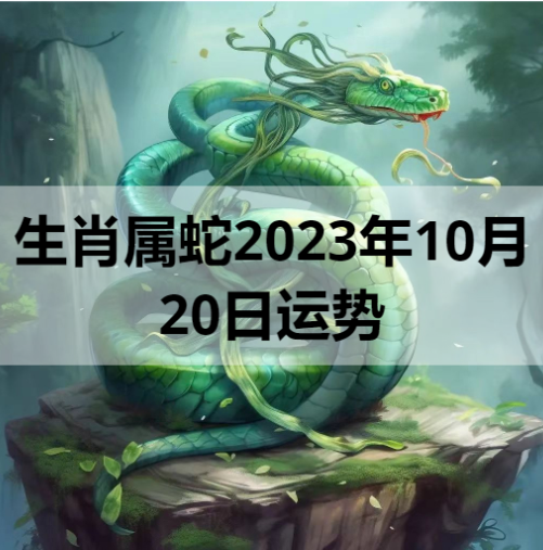 生肖属蛇2023年10月20日运势