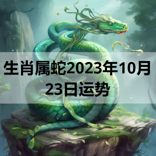 生肖属蛇2023年10月23日运势