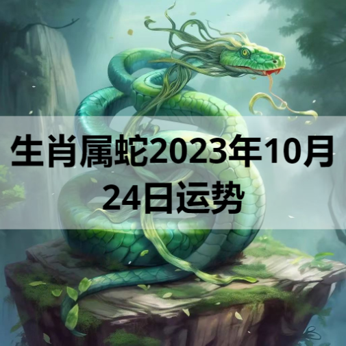 生肖属蛇2023年10月24日运势