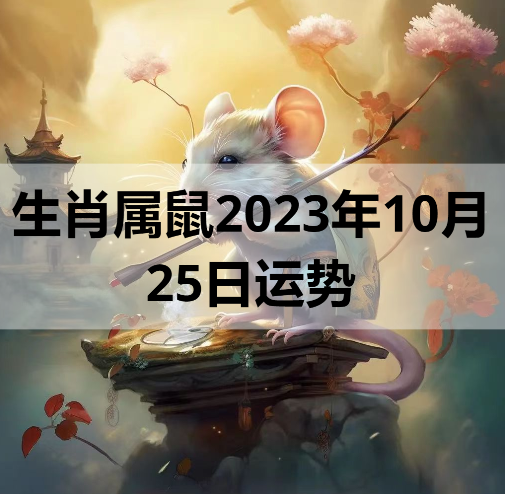 生肖属鼠2023年10月25日运势