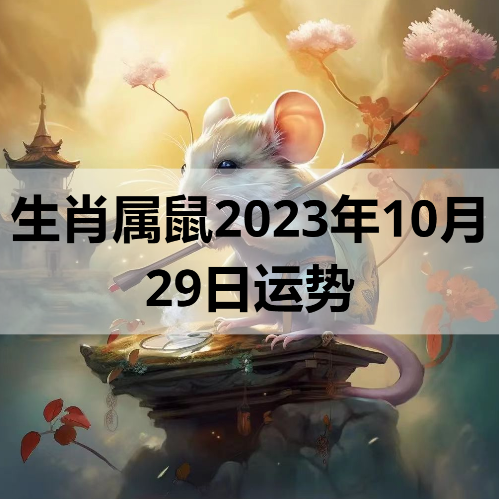 生肖属鼠2023年10月29日运势