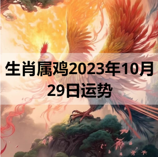 生肖属鸡2023年10月29日运势