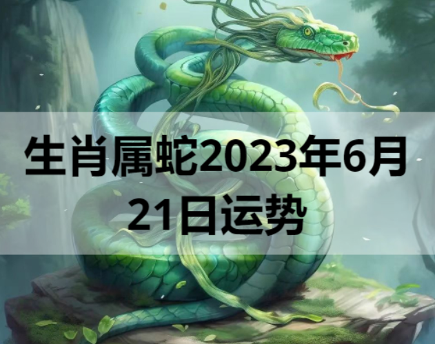 生肖属蛇2023年6月21日运势