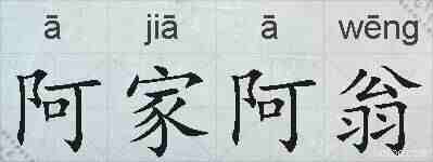 阿家阿翁的拼音