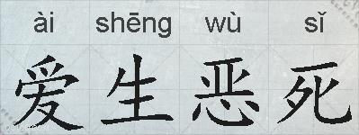 爱生恶死的拼音