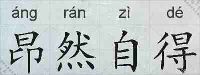 昂然自得的拼音