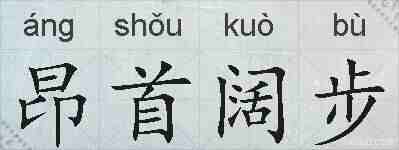 昂首阔步的拼音