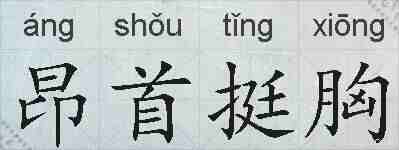昂首挺胸的拼音