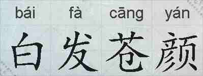 白发苍颜的拼音