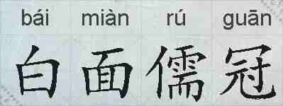 白面儒冠的拼音