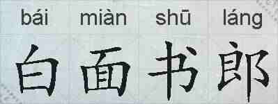 白面书郎的拼音