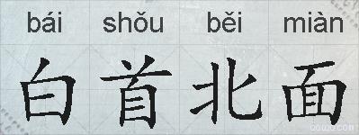 白首北面的拼音