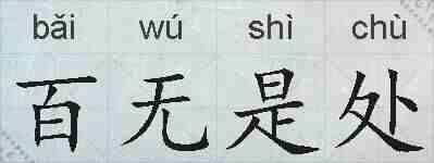 百无是处的拼音