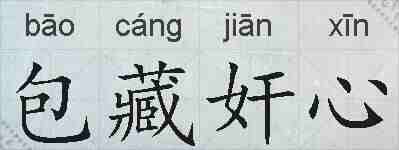 包藏奸心的拼音
