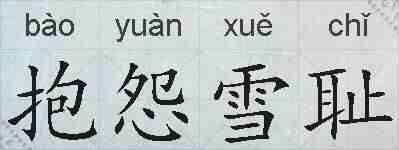 抱怨雪耻的拼音