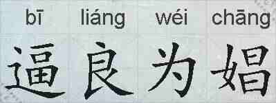 逼良为娼的拼音