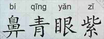 鼻青眼紫的拼音