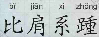 比肩系踵的拼音