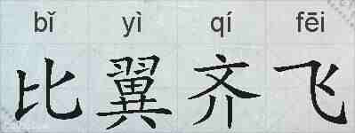比翼齐飞的拼音