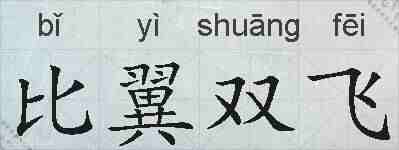 比翼双飞的拼音