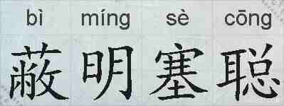 蔽明塞聪的拼音
