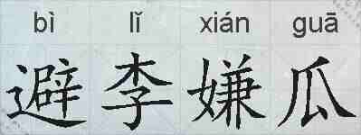 避李嫌瓜的拼音