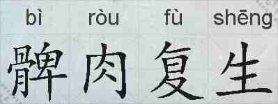 髀肉复生的拼音