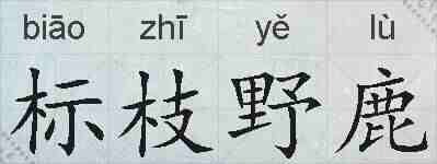 标枝野鹿的拼音