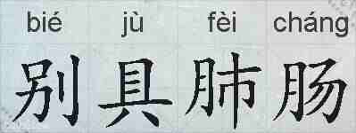 别具肺肠的拼音
