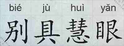 别具慧眼的拼音