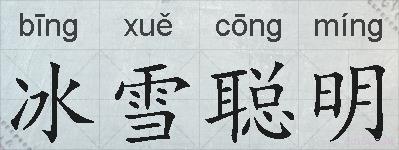 冰雪聪明的拼音