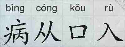 病从口入的拼音