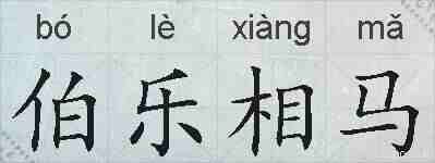 伯乐相马的拼音