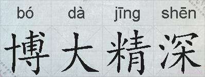 博大精深的拼音