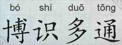 博识多通的拼音
