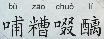 哺糟啜醨的拼音