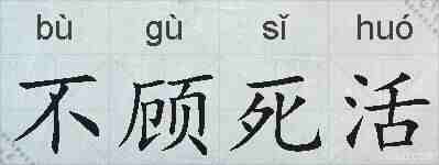 不顾死活的拼音