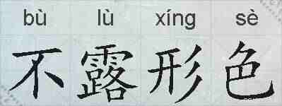 不露形色的拼音