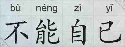 不能自已的拼音