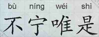 不宁唯是的拼音