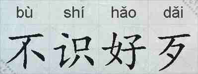 不识好歹的拼音
