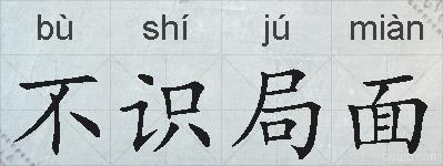 不识局面的拼音